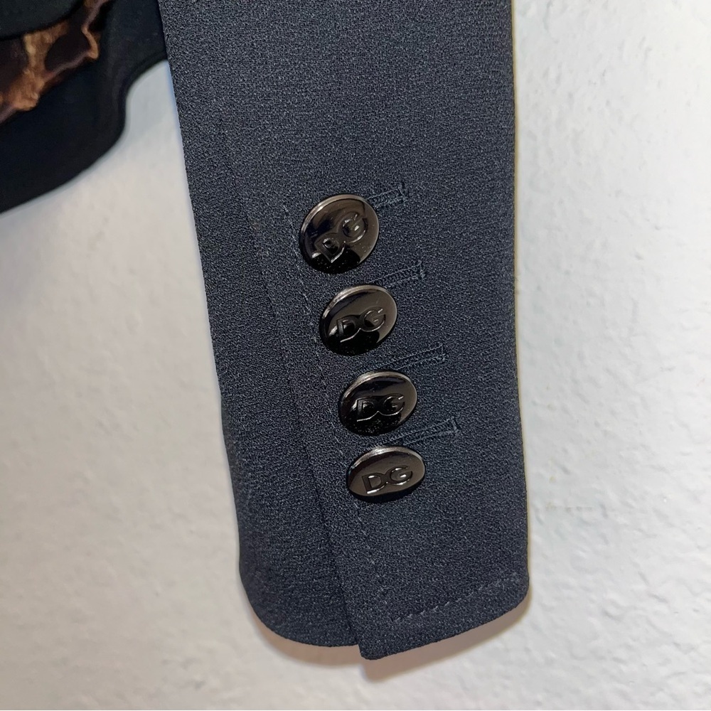 Dolce & Gabbana Black Bustier Blazer Jacket Y2K Single Breasted US 6 NWT ⚪️ - Picture 10 of 16